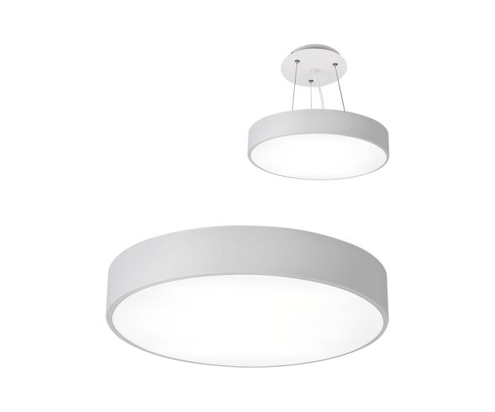 05460,19 Medina black d60 h10 Led 48W (4000K) 2 mounting types: ceiling and suspended