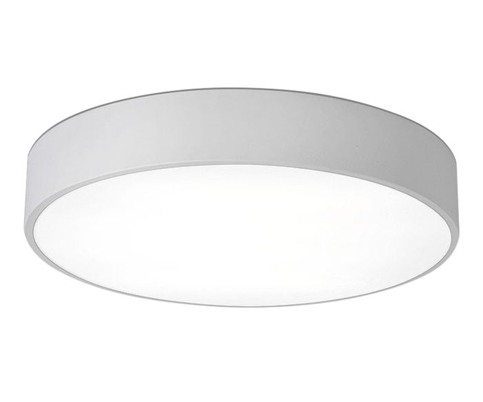 05480,01 Medina light fixture white d80 h10 Led 90W (4000K) 2 types of mounting: ceiling and suspended