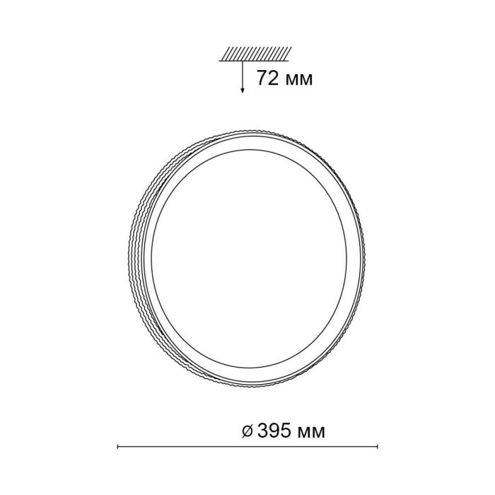 3054/DL PALE SN 034 Luminaire plastic/white/gold LED 48W 3000-6000K D395 IP43 remote control SHINY