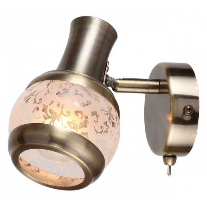 FLORA 1xE14x40W ant br 1102/1A ESCADA pivoting spotlight