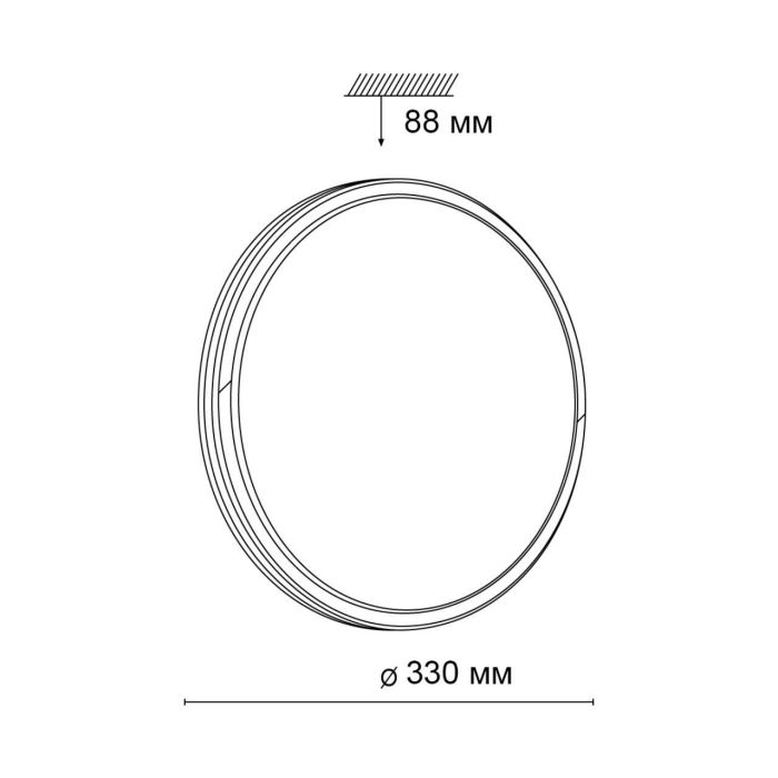 3057/CL PALE SN 012 Plastic/White/Black LED 30W 4000K D330 IP43 KEPA