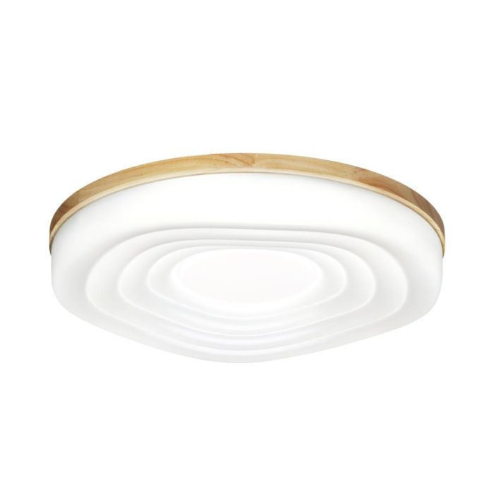 7674/DL PALE SN 152 white/natural wood LED 48W 3000-6000K D388 IP43 remote control FASS WOOD