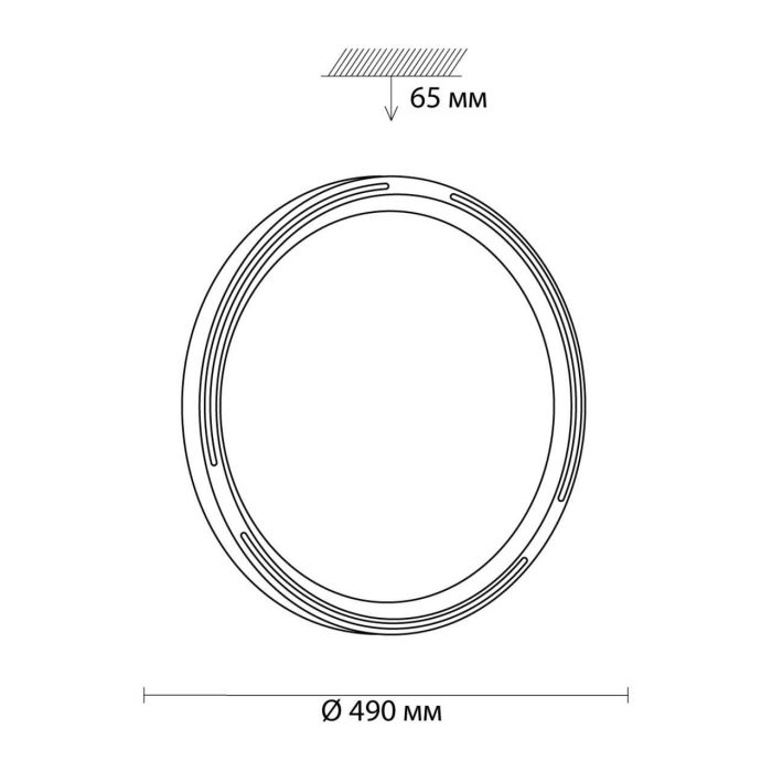 3028/EL COLOR SN 019 Plastic/White LED 72W 3000-6500K D490 IP43 Remote Control/RGB/LampSmart SLOT