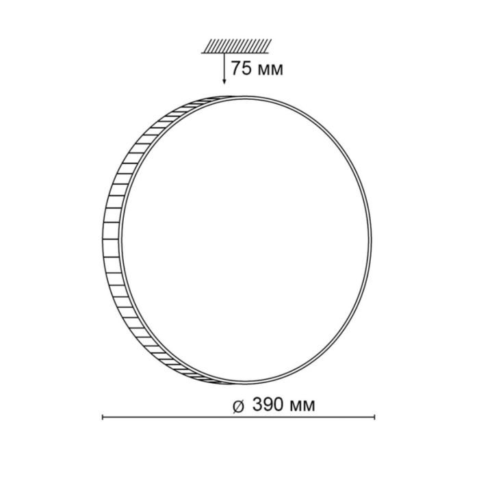 2077/DL PALE SN 072 Luminaire plastic/white/transparent LED 48W 3000-6000K D390 IP43 remote control DINA