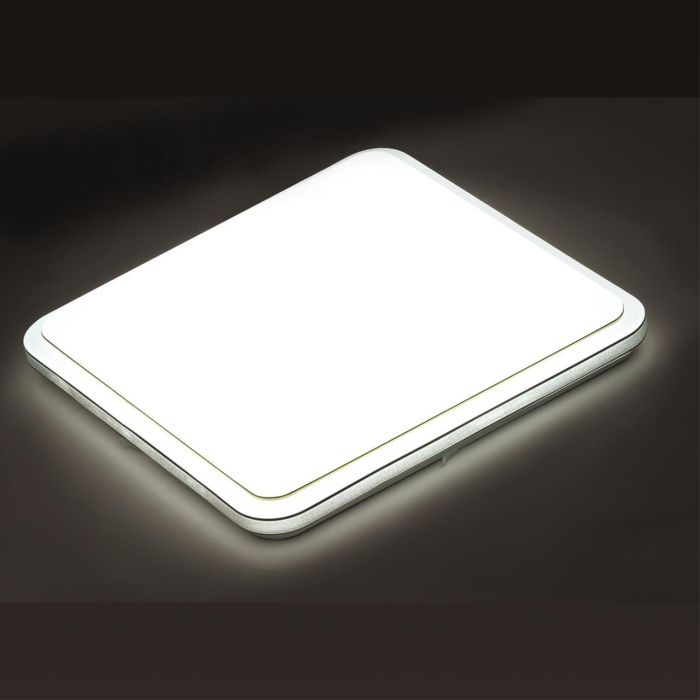 7613/CL PALE SN 034 Luminaire plastic/white/silver/gold LED 30W without remote control 4000K 350x350 IP43 SEVA