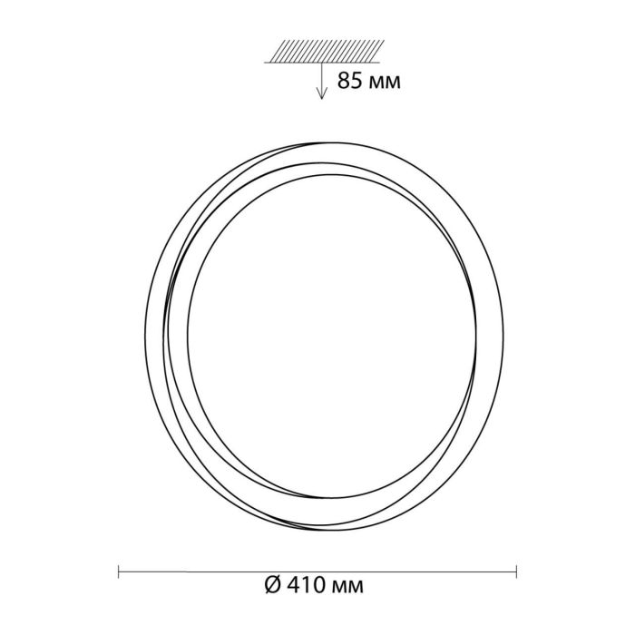 3030/DL TAN SN 056 Luminaire plastic/white LED 48W 3000-6500K D410 IP43 remote control/ LampSmart BIONIC