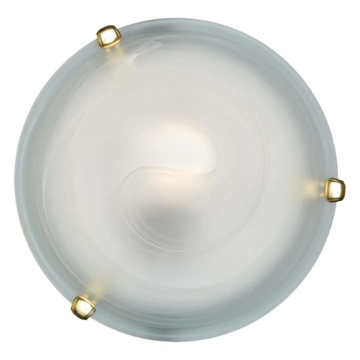 153/K gold GLASSI SN 114 Glass/white E27 2*60W D300 DUNA