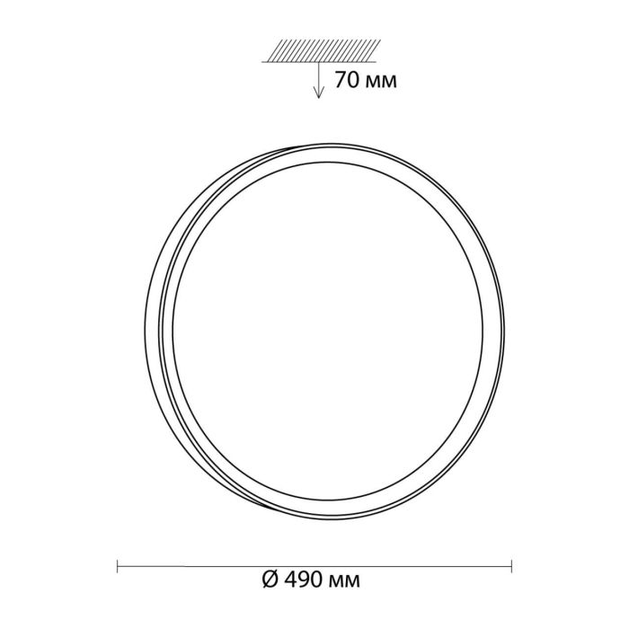 3019/EL TAN SN 063 Light fixture plastic/white/under wood LED 72W 3000-6500K D490 IP43 remote control/ LampSmart WOODI