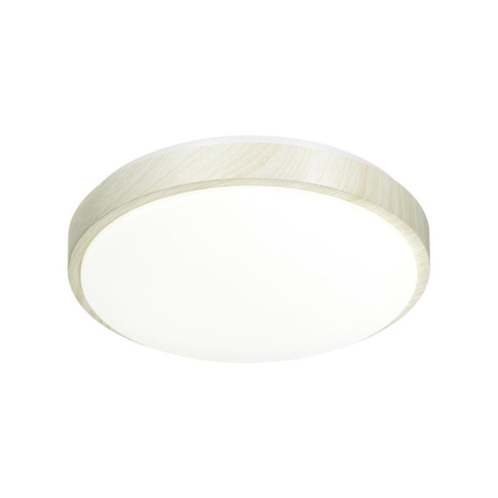 7628/CL PALE 027 Luminaire plastic/white/beige under wood LED 30W without remote control 4000K D340 IP43 LOSTA