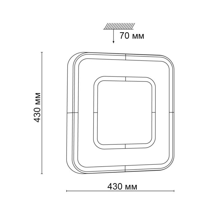 3047/DL TAN SN 011 Luminaire plastic/white/black LED 48W 3000-6500K 430x430 IP43 remote control / LampSmart ARTI