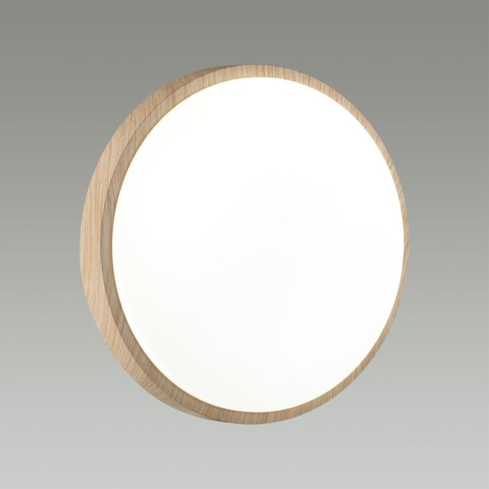 7607/AL PALE SN 026 Luminaire plastic/white/beige under wood LED 18W without remote control 4000K D280 IP43 LOSTA