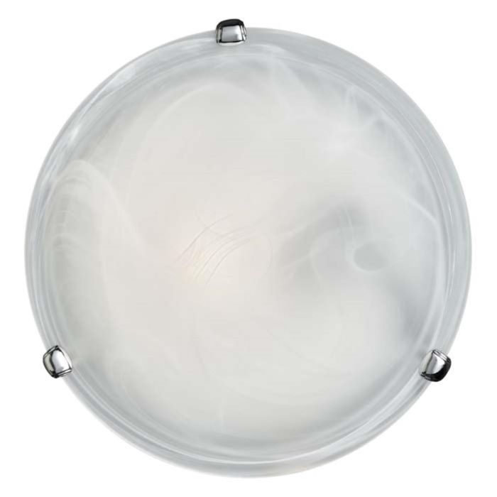 153/K chrome GLASSI SN 115 Glass/White E27 2*60W D300 DUNA luminaire