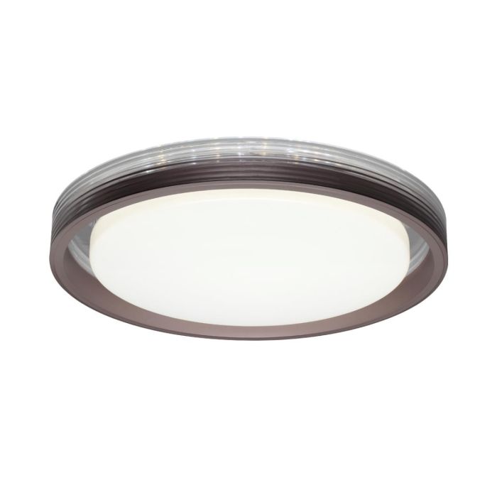 7698/DL MARON SN 94 Luminaire plastic/coffee/transparent LED 48W 3000-6000K D475 IP43 remote control MEDEN