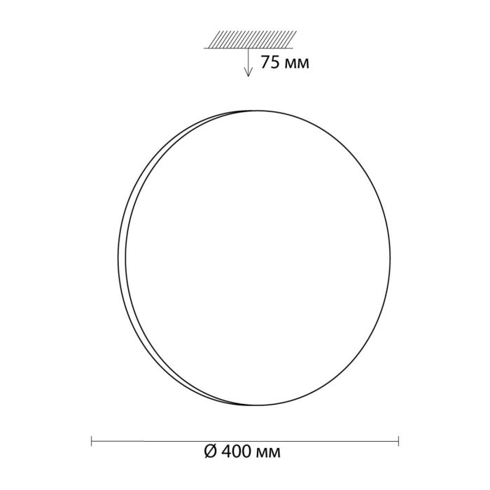 3017/DL PALE SN 066 Luminaire plastic/white LED 48W 4000K D400 IP43 SIMPLE