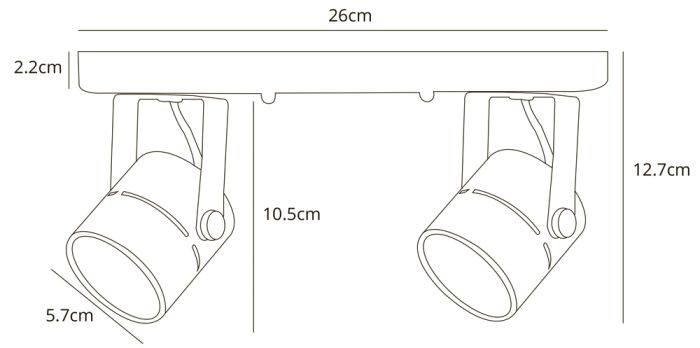 Spot Arte Lamp MIZAR A1311PL-2BK