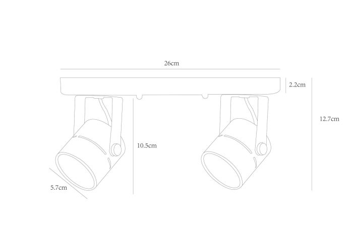 Spot Arte Lamp MIZAR A1311PL-2WH