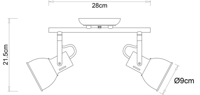 Spot Arte Lamp JOVI A1677PL-2GO