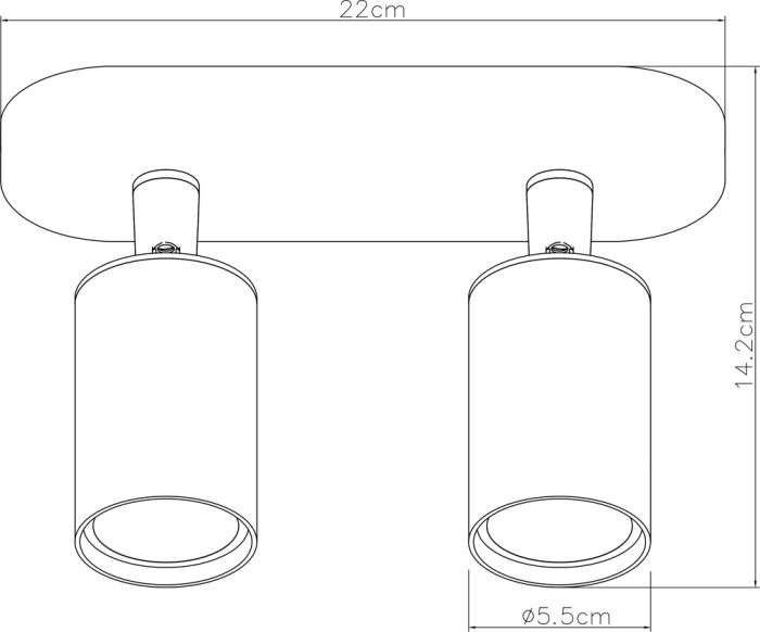 Spot Arte Lamp AQUARIUS A3226PL-2BK