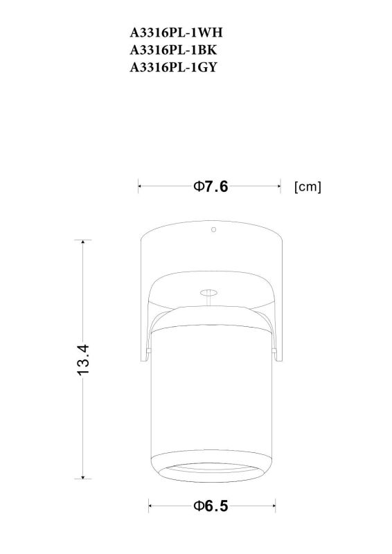 Spotlight Arte Lamp LIBRA A3316PL-1BK