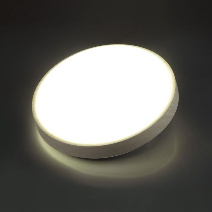 7628/CL PALE 027 Luminaire plastic/white/beige under wood LED 30W without remote control 4000K D340 IP43 LOSTA