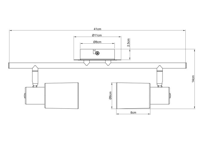 Spotlight Arte Lamp CAVALLETTA A4510PL-2SS