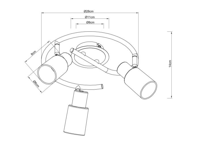 Spotlight Arte Lamp CAVALLETTA A4510PL-3SS