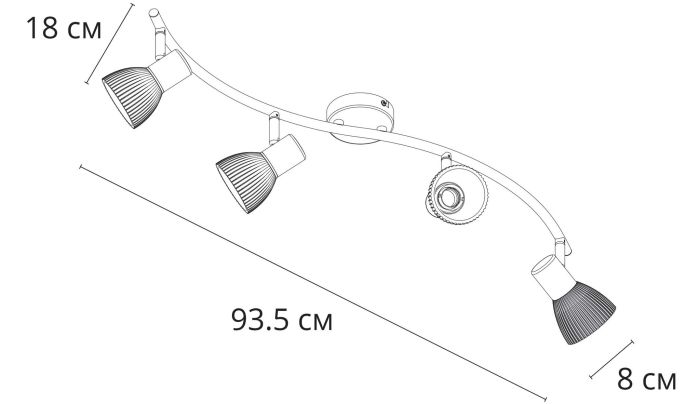 Spotlight Arte Lamp PARRY A5062PL-4AB