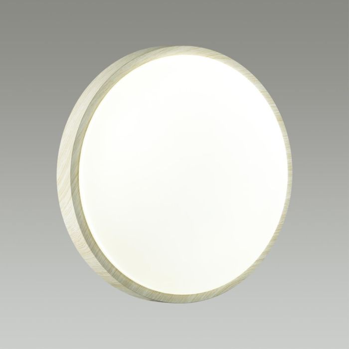 7628/AL PALE SN 027 Luminaire plastic/white/beige under wood LED 18W without remote control 4000K D280 IP43 LOSTA