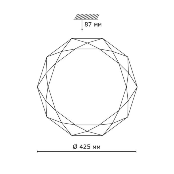 2012/D PALE SN 085 Luminaire plastic/white/transparent LED 48W 4000K D425 IP43 TORA