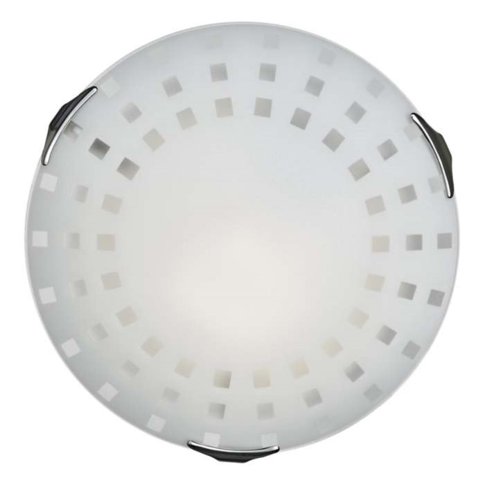 162/K GLASSI SN 106 Luminaire glass/white E27 2*60W D300 QUADRO WHITE