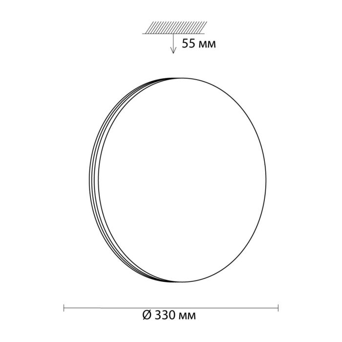 3016/CL MINI SN 043 Luminaire plastic/white/chrome LED 30W 4000K D330 IP43 SMALLI