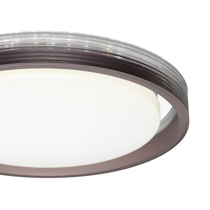 7698/DL MARON SN 94 Luminaire plastic/coffee/transparent LED 48W 3000-6000K D475 IP43 remote control MEDEN