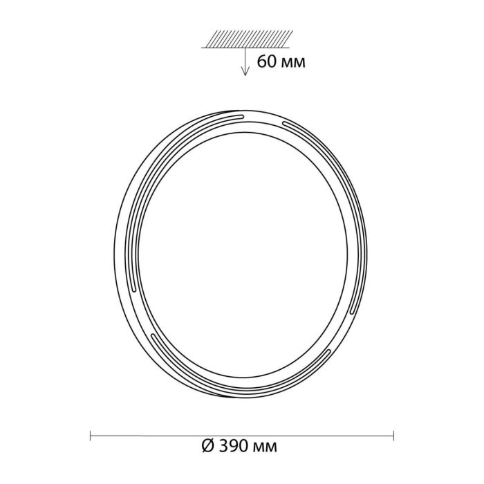 3028/DL COLOR SN 019 Luminaire plastic/white LED 48W 3000-6500K D390 IP43 remote control/RGB/LampSmart SLOT