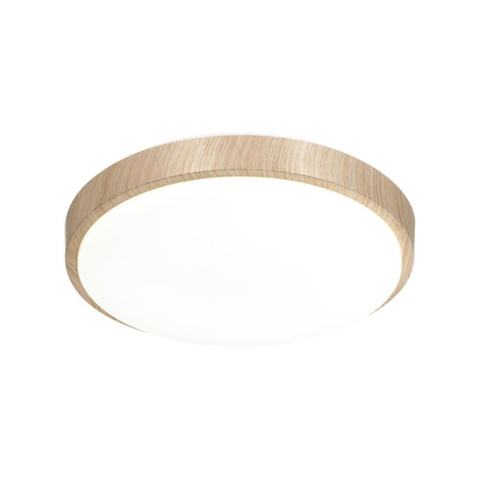 7607/CL PALE SN 026 Luminaire plastic/white/beige under wood LED 30W without remote control 4000K D340 IP43 LOSTA