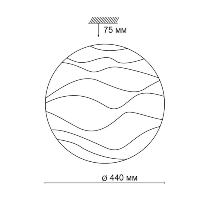 2090/DL PALE SN 067 Luminaire plastic/white LED 48W 3000-6000K D440 IP43 remote control ERICA