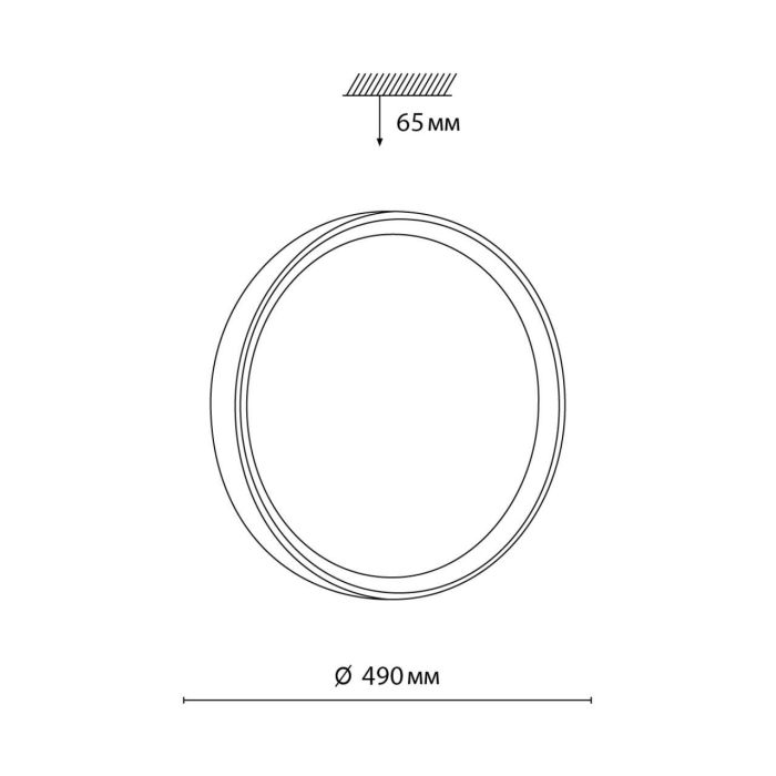 7603/EL PALE SN 018 Light fixture plastic/white/light brown under wood LED 72W with remote control 3000-6000K D490 IP43 remote control WOODI