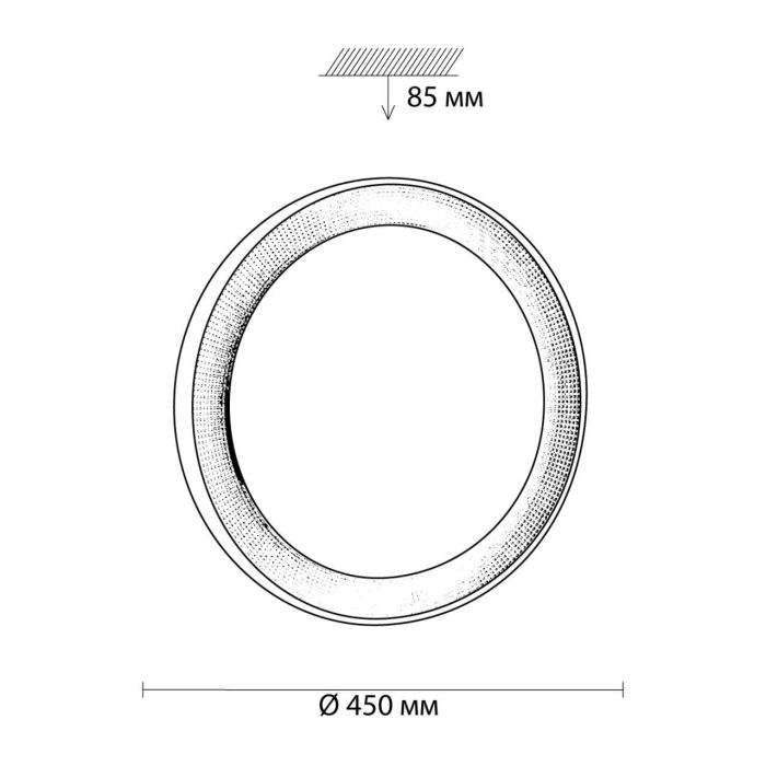 3031/DL TAN SN 055 Luminaire plastic/white/transparent LED 48W 3000-6500K D450 IP43 remote control/LampSmart ASUNO