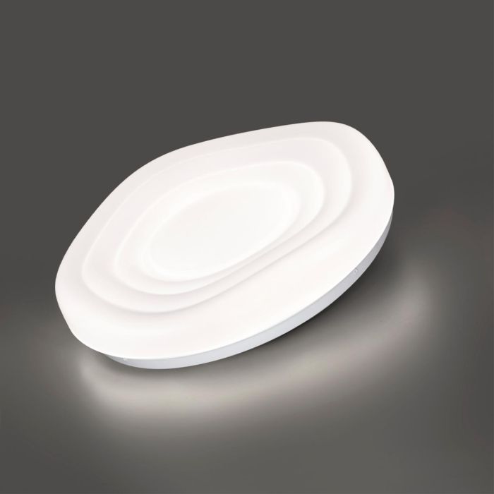 7679/DL PALE SN 153 Luminaire plastic/white LED 48W 3000-6000K D380 IP43 remote control FASS