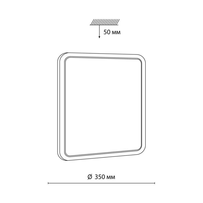 7613/CL PALE SN 034 Luminaire plastic/white/silver/gold LED 30W without remote control 4000K 350x350 IP43 SEVA