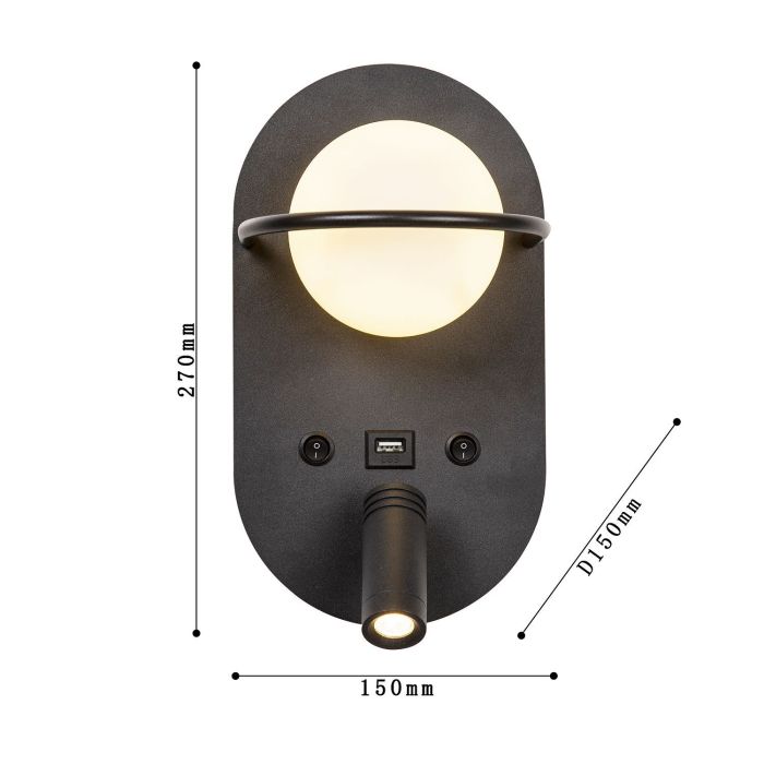 Wall lamp Twin 4067-2W. TM Favourite