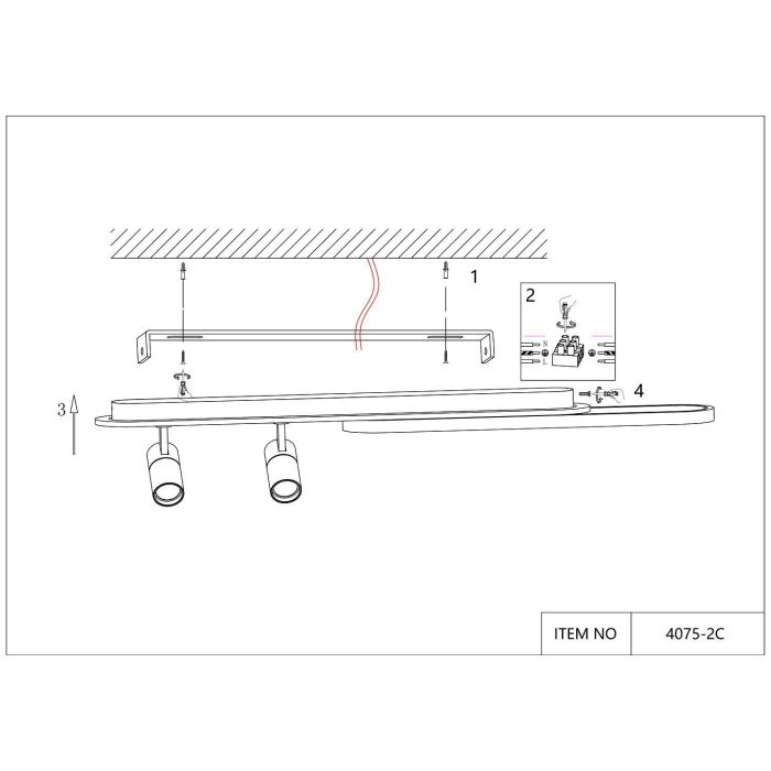 Ceiling lamp Planar 4075-2C. TM Favourite