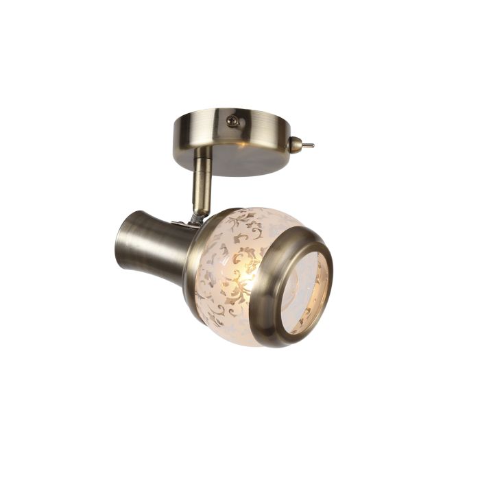 FLORA 1xE14x40W ant br 1102/1A ESCADA pivoting spotlight