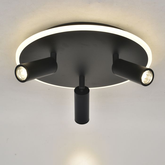 Ceiling lamp Escada 20046SMA/03 LED 37W 4000K black