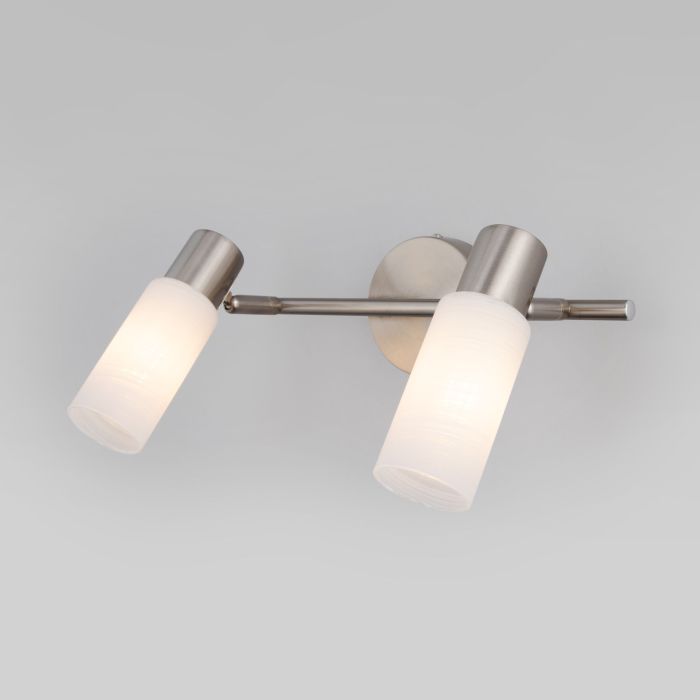 Wall lamp with glass lamps 20043/2 satin-nickel