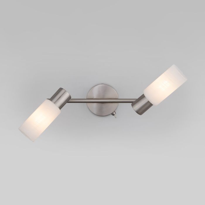 Wall lamp with glass lamps 20043/2 satin-nickel