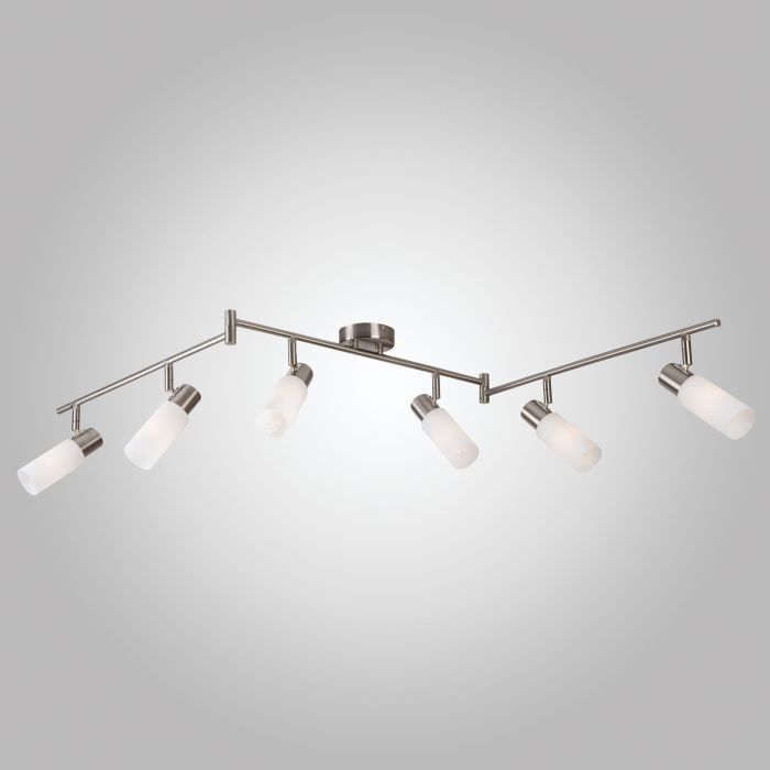 Ceiling lamp with glass plafonds 20043/6 satin-nickel