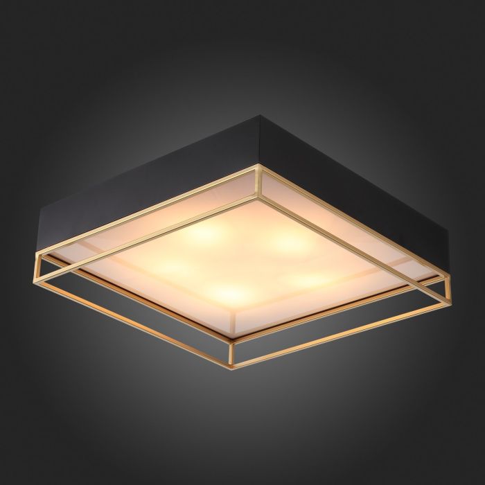 SL1127.422.05 Ceiling lamp ST-Luce Black, Matte Gold/White E27 5*40W