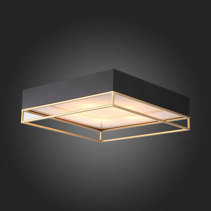 SL1127.422.05 Ceiling lamp ST-Luce Black, Matte Gold/White E27 5*40W