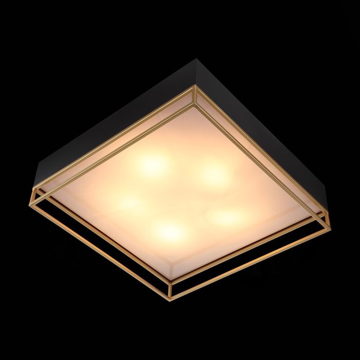 SL1127.422.05 Ceiling lamp ST-Luce Black, Matte Gold/White E27 5*40W