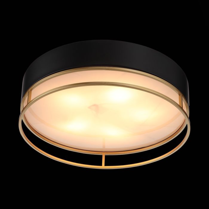 SL1127.432.05 Ceiling lamp ST-Luce Black, Matte Gold/White E27 5*40W